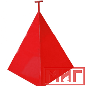 Фото 18 - Пожарная пирамида для пожарного гидранта 500x500x800 (Трехгранная).